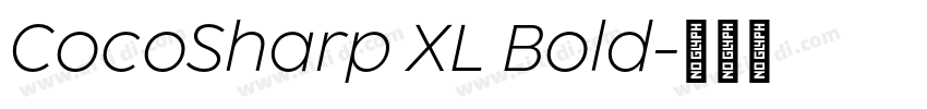 CocoSharp XL Bold字体转换